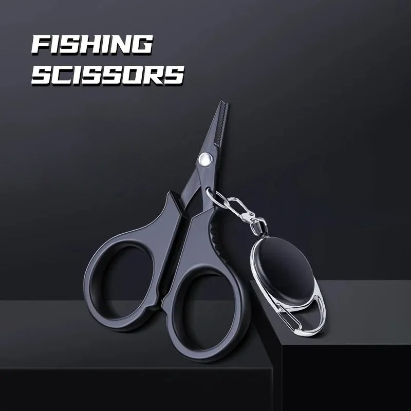 Fishing Line Cutter - Geri Çekilebilir Kordonlu Taşınabilir Balıkçılık Makası,